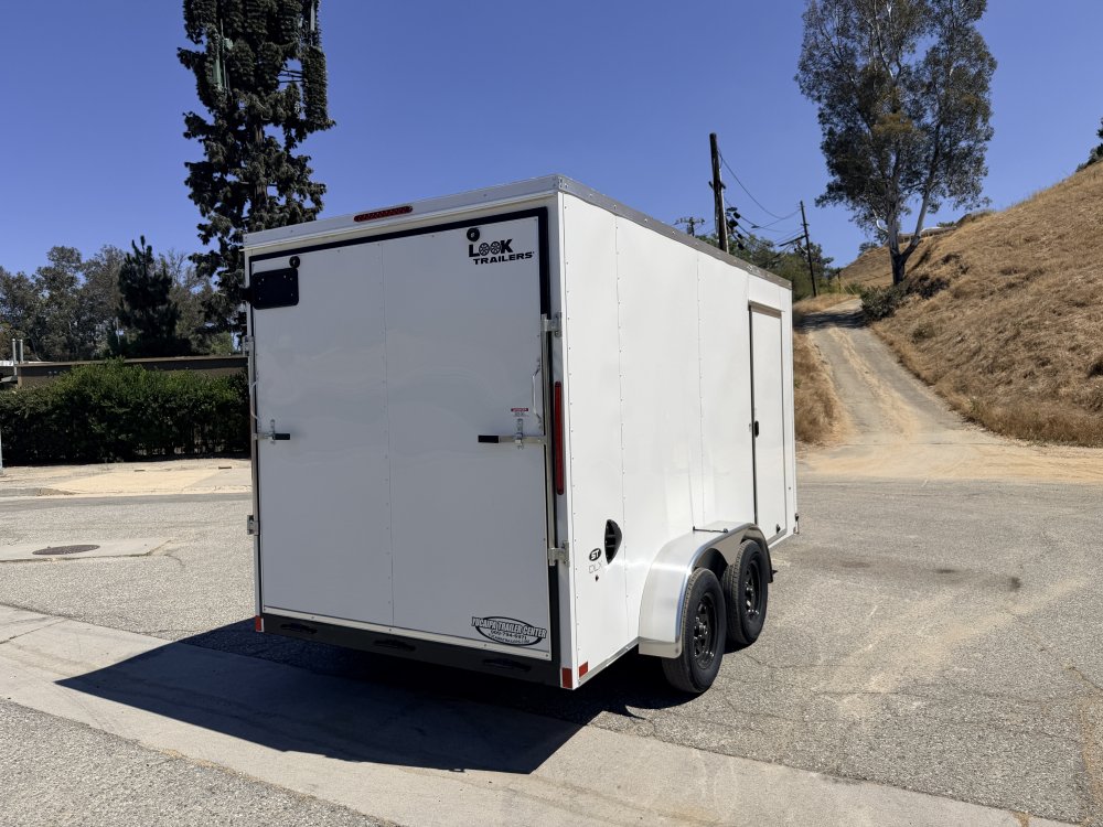 7x14 LOOK ST DLX Tandem Axle Enclosed Cargo Trailer | Ramp Door | 16" OC Walls | 7,000 LB GVWR