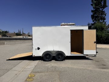 7x14 LOOK ST DLX Tandem Axle Enclosed Cargo Trailer | Ramp Door | 16" OC Walls | 7,000 LB GVWR