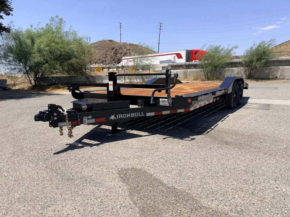 IronBull ETB102x22 Equipment Trailer | 14K GVWR | Drive-Over Fenders | Toolbox & Winch Plate