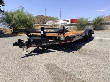IronBull ETB102x22 Equipment Trailer | 14K GVWR | Drive-Over Fenders | Toolbox & Winch Plate