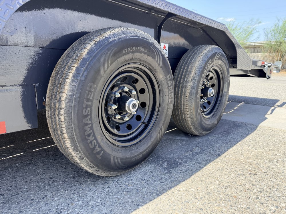 IronBull ETB102x24 Equipment Trailer | 14K GVWR | 8" Channel Frame | Drive-Over Fenders | Toolbox & Winch Plate