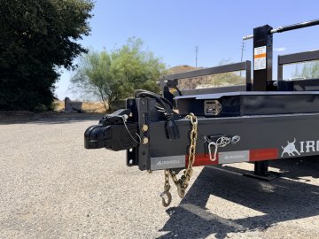 IronBull ETB102x24 Equipment Trailer | 14K GVWR | 8" Channel Frame | Drive-Over Fenders | Toolbox & Winch Plate
