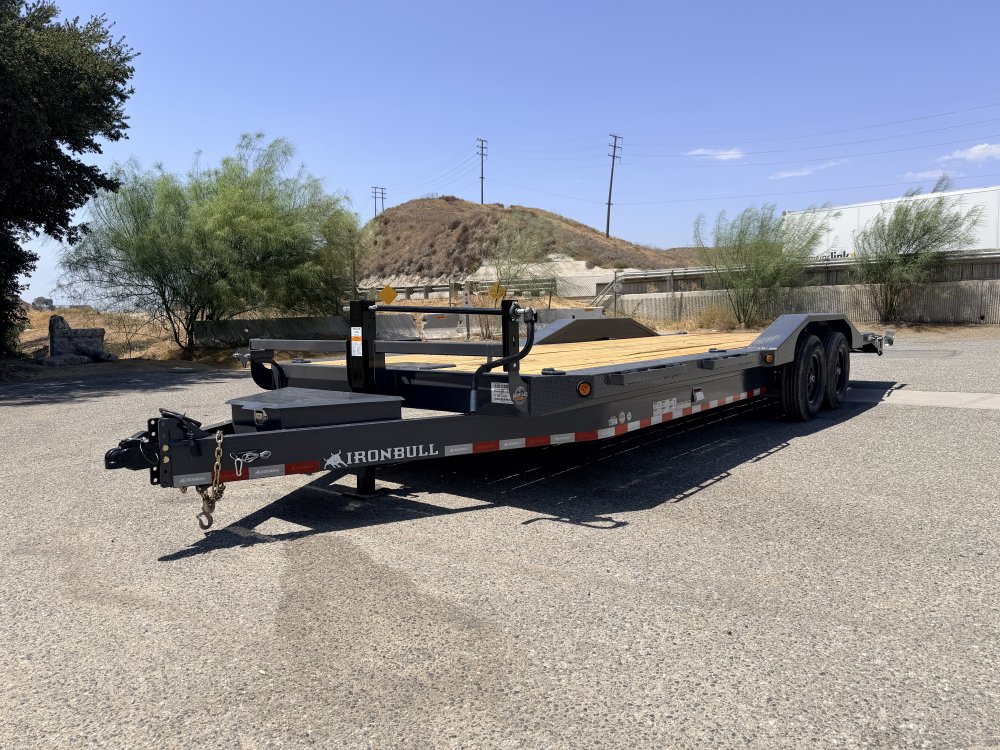 IronBull ETB102x24 Equipment Trailer | 14K GVWR | 8" Channel Frame | Drive-Over Fenders | Toolbox & Winch Plate