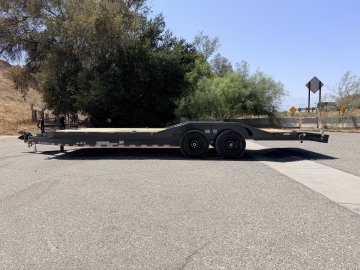 IronBull ETB102x24 Equipment Trailer | 14K GVWR | 8" Channel Frame | Drive-Over Fenders | Toolbox & Winch Plate