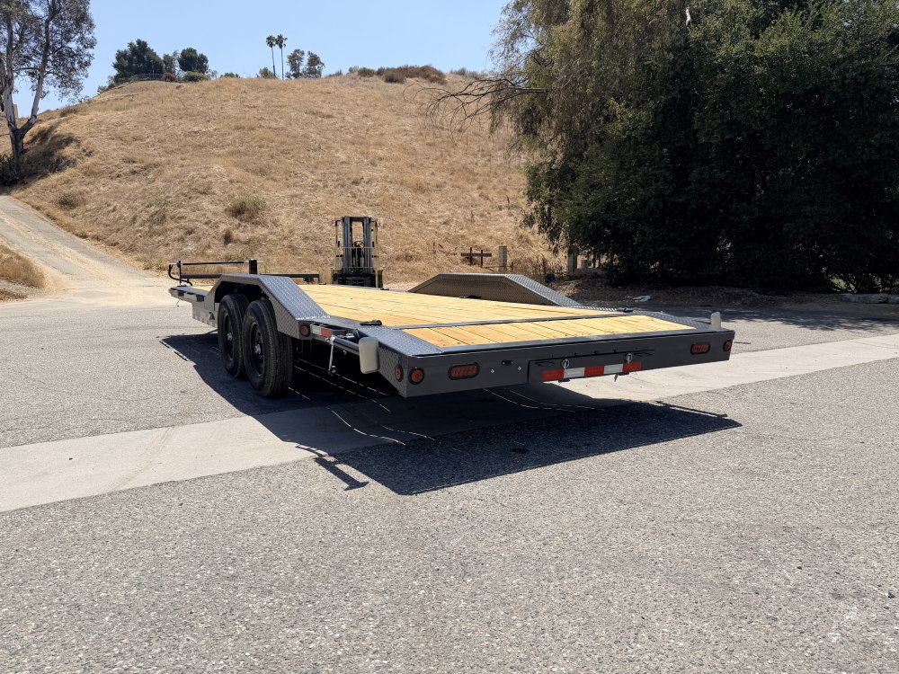 IronBull ETB102x24 Equipment Trailer | 14K GVWR | 8" Channel Frame | Drive-Over Fenders | Toolbox & Winch Plate