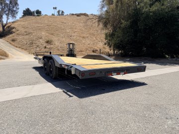 IronBull ETB102x24 Equipment Trailer | 14K GVWR | 8" Channel Frame | Drive-Over Fenders | Toolbox & Winch Plate