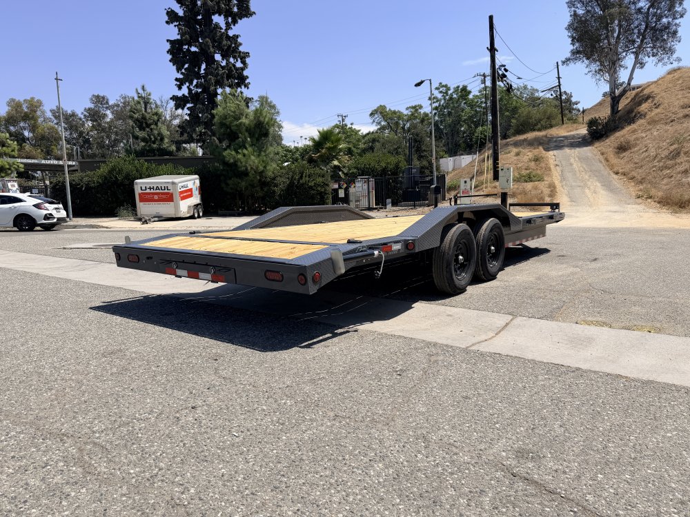 IronBull ETB102x24 Equipment Trailer | 14K GVWR | 8" Channel Frame | Drive-Over Fenders | Toolbox & Winch Plate