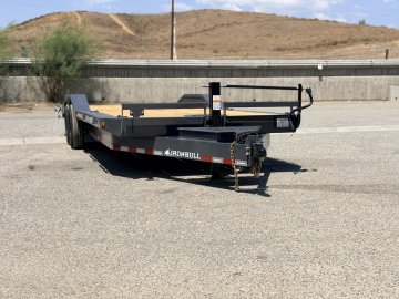 IronBull ETB102x24 Equipment Trailer | 14K GVWR | 8" Channel Frame | Drive-Over Fenders | Toolbox & Winch Plate