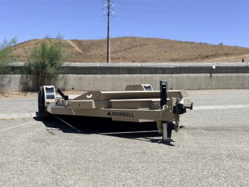 IronBull TRB83x20 Gravity Tilt Car Hauler | 10K GVWR | Steel Deck | Toolbox & Winch Plate