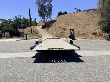 IronBull TRB83x20 Gravity Tilt Car Hauler | 10K GVWR | Steel Deck | Toolbox & Winch Plate