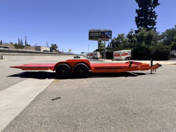 IronBull TRB83x20 Gravity Tilt Car Hauler | 10K GVWR | Steel Deck | Toolbox & Winch Plate