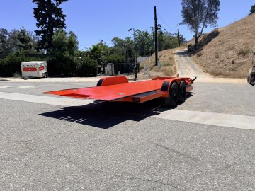 IronBull TRB83x20 Gravity Tilt Car Hauler | 10K GVWR | Steel Deck | Toolbox & Winch Plate