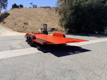 IronBull TRB83x20 Gravity Tilt Car Hauler | 10K GVWR | Steel Deck | Toolbox & Winch Plate