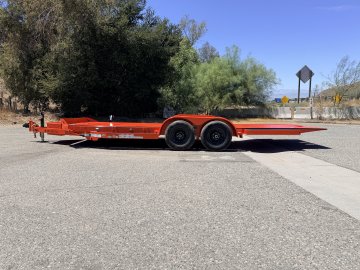 IronBull TRB83x20 Gravity Tilt Car Hauler | 10K GVWR | Steel Deck | Toolbox & Winch Plate