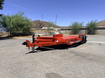 IronBull TRB83x20 Gravity Tilt Car Hauler | 10K GVWR | Steel Deck | Toolbox & Winch Plate