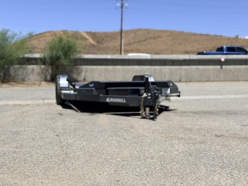IronBull TRB83x20 Gravity Tilt Car Hauler | 10K GVWR | Steel Deck | Toolbox & Winch Plate