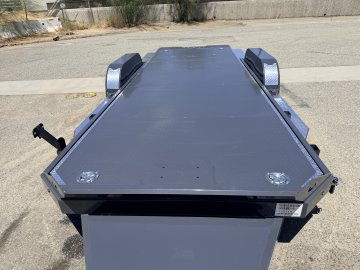 IronBull TRB83x20 Gravity Tilt Car Hauler | 10K GVWR | Steel Deck | Toolbox & Winch Plate