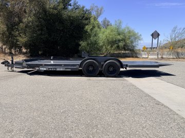 IronBull TRB83x20 Gravity Tilt Car Hauler | 10K GVWR | Steel Deck | Toolbox & Winch Plate