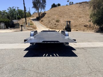 IronBull TRB83x20 Gravity Tilt Car Hauler | 10K GVWR | Steel Deck | Toolbox & Winch Plate
