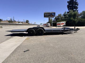 IronBull TRB83x20 Gravity Tilt Car Hauler | 10K GVWR | Steel Deck | Toolbox & Winch Plate