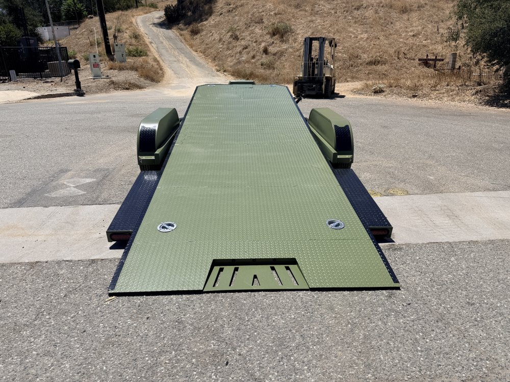 IronBull TRB83x20 Gravity Tilt Car Hauler | 10K GVWR | Steel Deck | Toolbox & Winch Plate