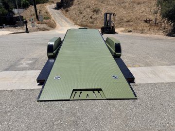 IronBull TRB83x20 Gravity Tilt Car Hauler | 10K GVWR | Steel Deck | Toolbox & Winch Plate
