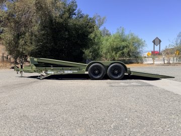 IronBull TRB83x20 Gravity Tilt Car Hauler | 10K GVWR | Steel Deck | Toolbox & Winch Plate