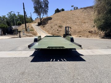 IronBull TRB83x20 Gravity Tilt Car Hauler | 10K GVWR | Steel Deck | Toolbox & Winch Plate