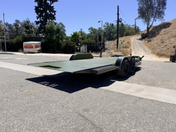 IronBull TRB83x20 Gravity Tilt Car Hauler | 10K GVWR | Steel Deck | Toolbox & Winch Plate