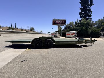 IronBull TRB83x20 Gravity Tilt Car Hauler | 10K GVWR | Steel Deck | Toolbox & Winch Plate
