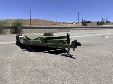 IronBull TRB83x20 Gravity Tilt Car Hauler | 10K GVWR | Steel Deck | Toolbox & Winch Plate