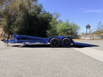 IronBull TRB83x20 Gravity Tilt Car Hauler | 10K GVWR | Steel Deck | Toolbox & Winch Plate