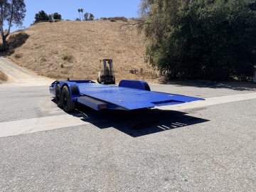 IronBull TRB83x20 Gravity Tilt Car Hauler | 10K GVWR | Steel Deck | Toolbox & Winch Plate