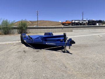IronBull TRB83x20 Gravity Tilt Car Hauler | 10K GVWR | Steel Deck | Toolbox & Winch Plate
