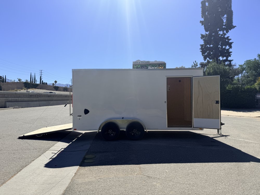 LOOK ST DLX 7x16 Enclosed Cargo Trailer | 7K GVWR | 16" OC Walls | Ramp Door