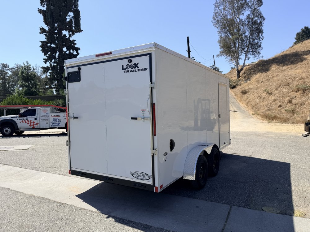 LOOK ST DLX 7x16 Enclosed Cargo Trailer | 7K GVWR | Side Door | Ramp Door