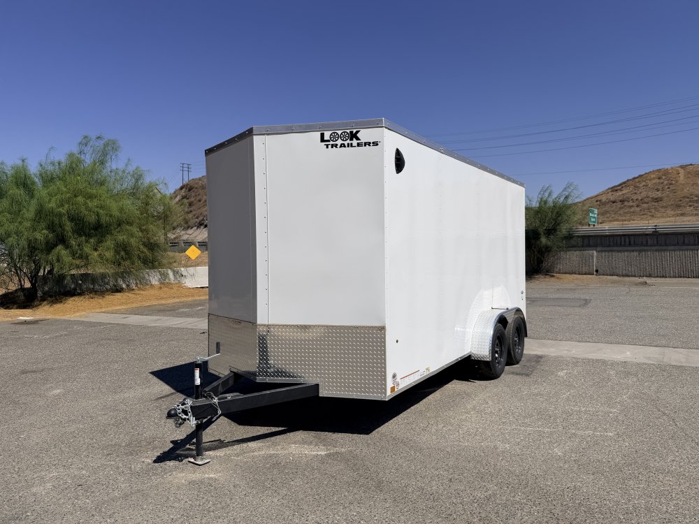 LOOK ST DLX 7x16 Enclosed Cargo Trailer | 7K GVWR | Side Door | Ramp Door