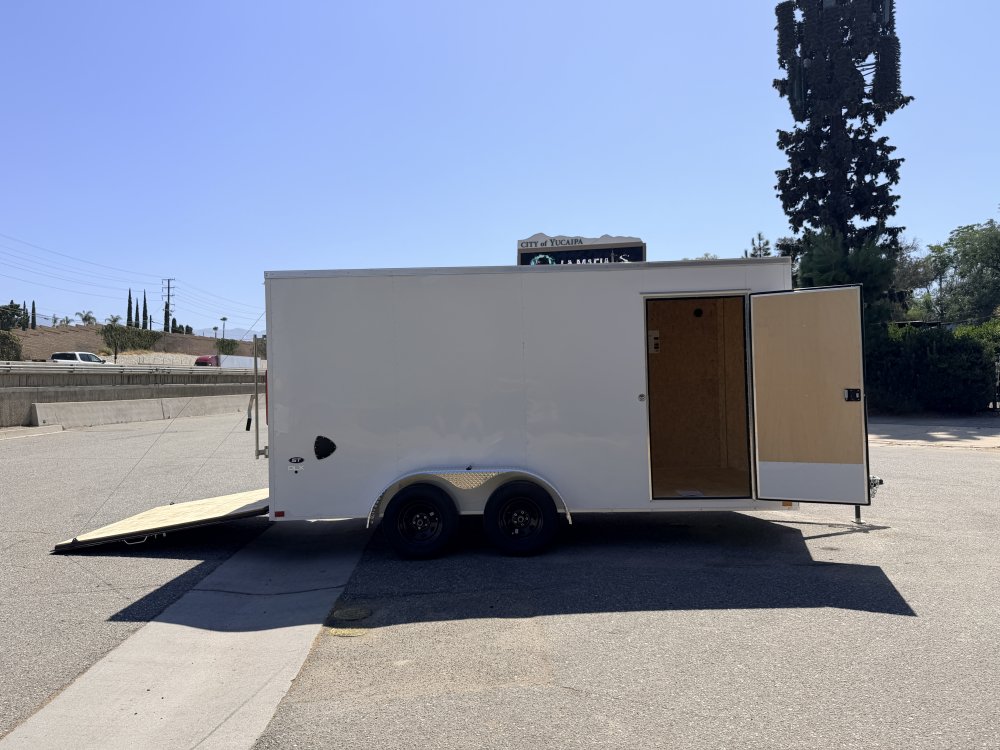 LOOK ST DLX 7x16 Enclosed Cargo Trailer | 7K GVWR | Side Door | Ramp Door