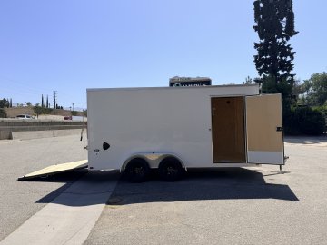 LOOK ST DLX 7x16 Enclosed Cargo Trailer | 7K GVWR | Side Door | Ramp Door