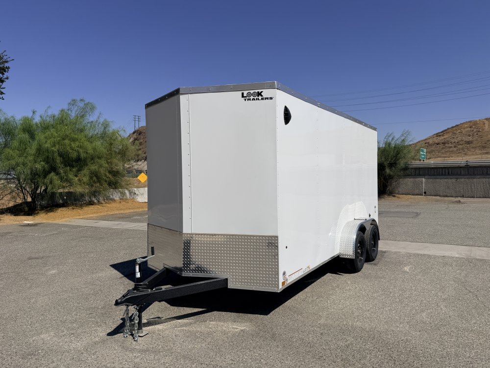 7x16 LOOK ST DLX Enclosed Cargo Trailer | Double Rear Cargo Doors | 7,000 LB GVWR