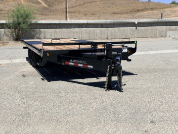 Iron Bull TDP14 102" x 22' 14K Deckover Tilt Trailer - Dual Hydraulic Cylinders, Winch Plate & Spare Mount