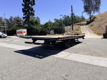 Iron Bull TDP14 102" x 22' 14K Deckover Tilt Trailer - Dual Hydraulic Cylinders, Winch Plate & Spare Mount