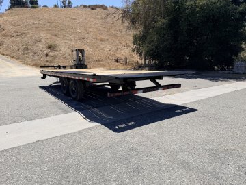 Iron Bull TDP14 102" x 22' 14K Deckover Tilt Trailer - Dual Hydraulic Cylinders, Winch Plate & Spare Mount