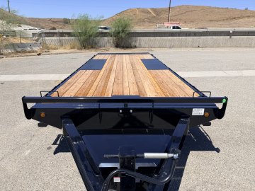 Iron Bull TDP14 102" x 22' 14K Deckover Tilt Trailer - Dual Hydraulic Cylinders, Winch Plate & Spare Mount