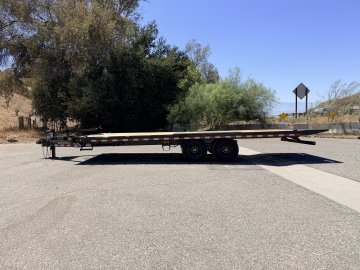Iron Bull TDP14 102" x 24' 14K Deckover Tilt Trailer - Dual Hydraulic Cylinders, Winch Plate & Wireless Remote