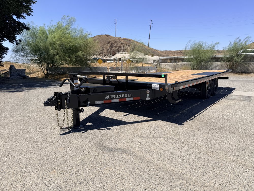 Iron Bull TDP14 102" x 24' 14K Deckover Tilt Trailer - Dual Hydraulic Cylinders, Winch Plate & Wireless Remote