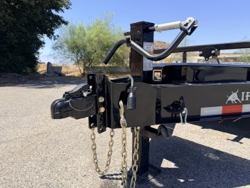 Iron Bull TDP14 102" x 24' 14K Deckover Tilt Trailer - Dual Hydraulic Cylinders, Winch Plate & Wireless Remote