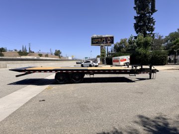 Iron Bull TDP14 102" x 24' 14K Deckover Tilt Trailer - Dual Hydraulic Cylinders, Winch Plate & Wireless Remote