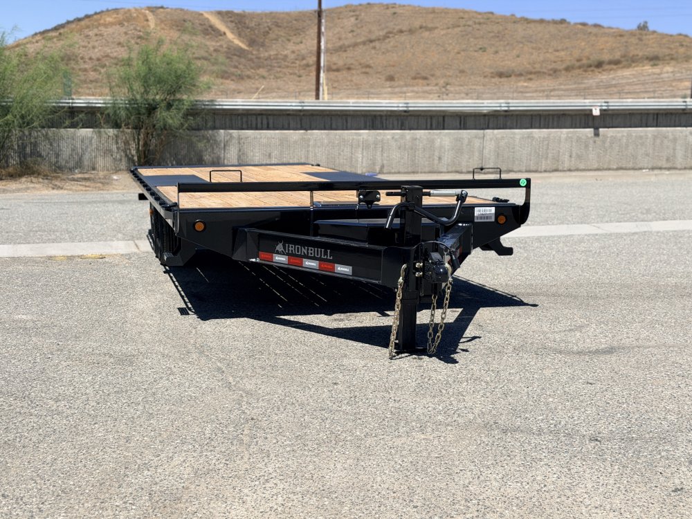 Iron Bull TDP14 102" x 24' 14K Deckover Tilt Trailer - Dual Hydraulic Cylinders, Winch Plate & Wireless Remote