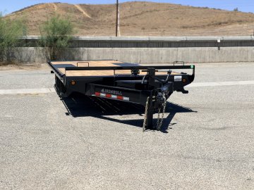 Iron Bull TDP14 102" x 24' 14K Deckover Tilt Trailer - Dual Hydraulic Cylinders, Winch Plate & Wireless Remote